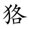 狢字字源字形