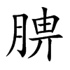 腗字字源字形