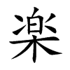 楽字字源字形