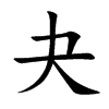 夬字字源字形