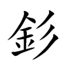 釤字字源字形