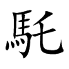 馲字字源字形