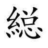 縂字字源字形