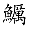 鱱字字源字形