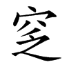 窆字字源字形