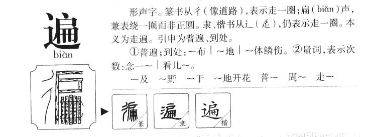 遍字字源字形