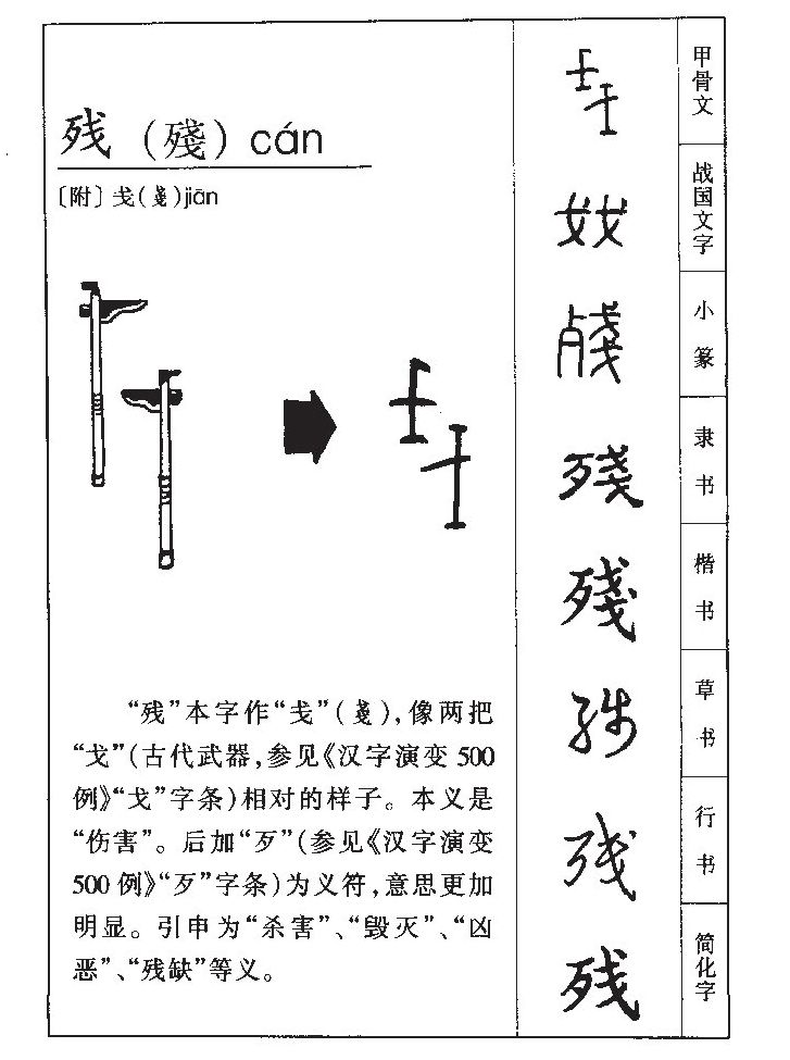 残字字源字形