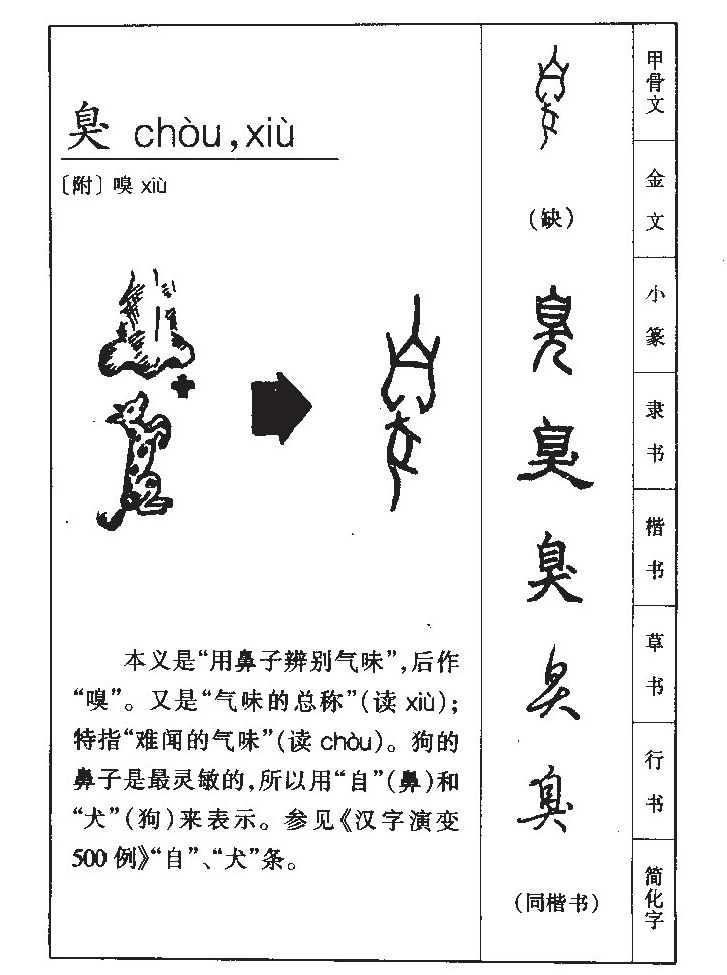 臭字字源字形