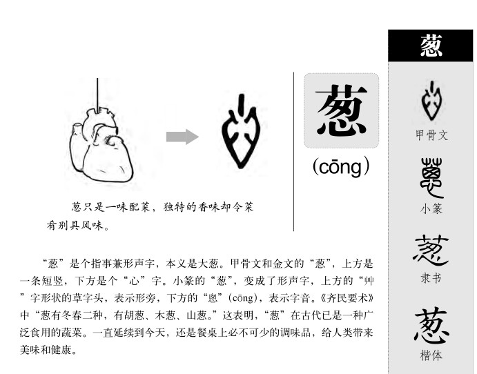 葱字字源字形
