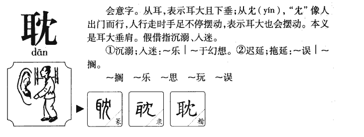 耽字字源字形