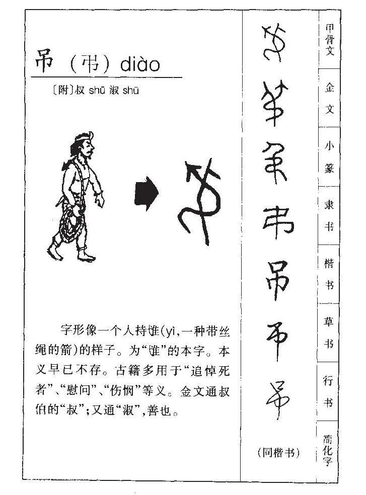 吊字字源字形