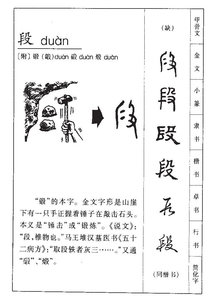 段字字源字形
