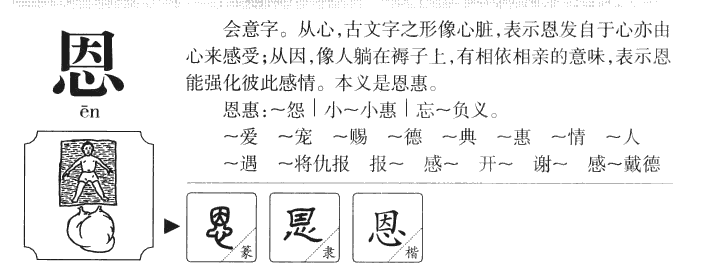 恩字字源字形