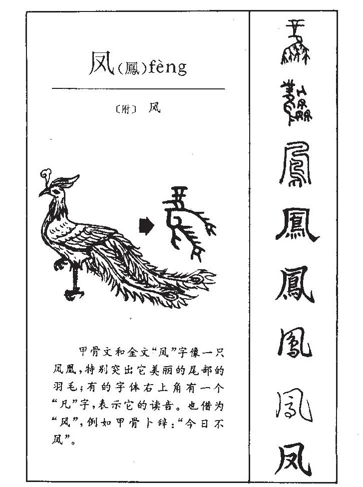 凤字字源字形