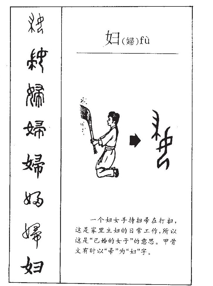 妇字字源字形