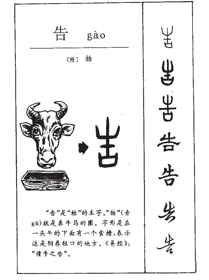 告字字源字形