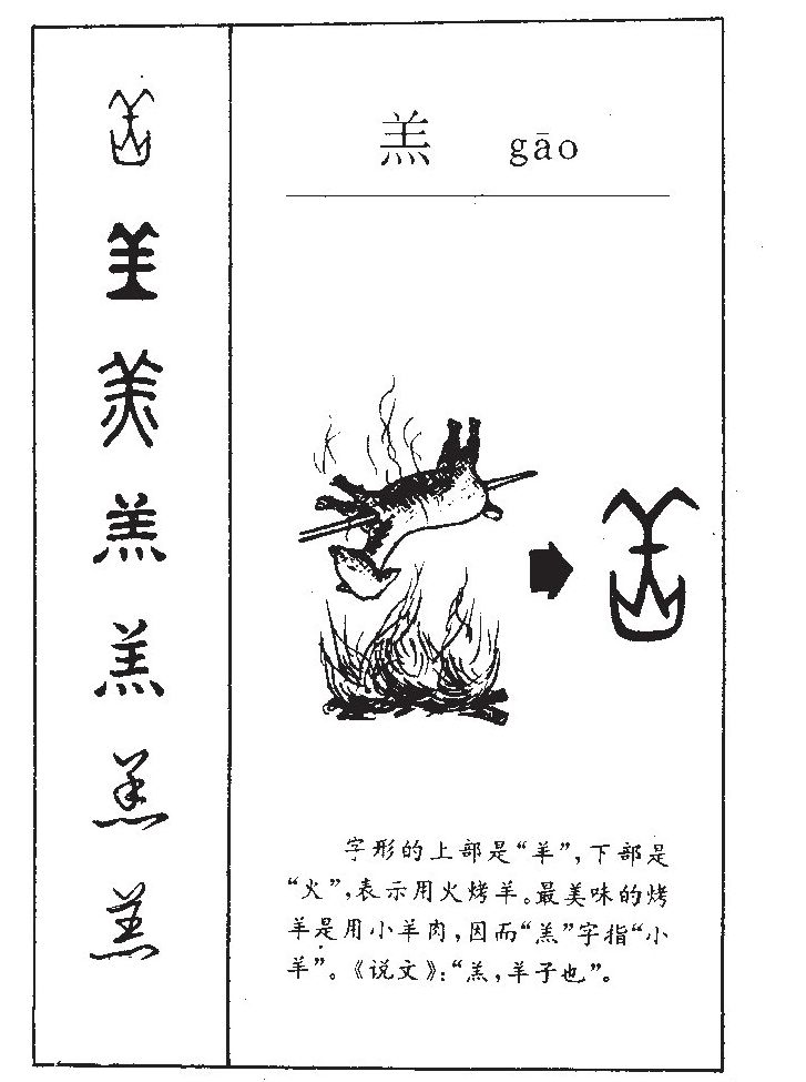 羔字字源字形