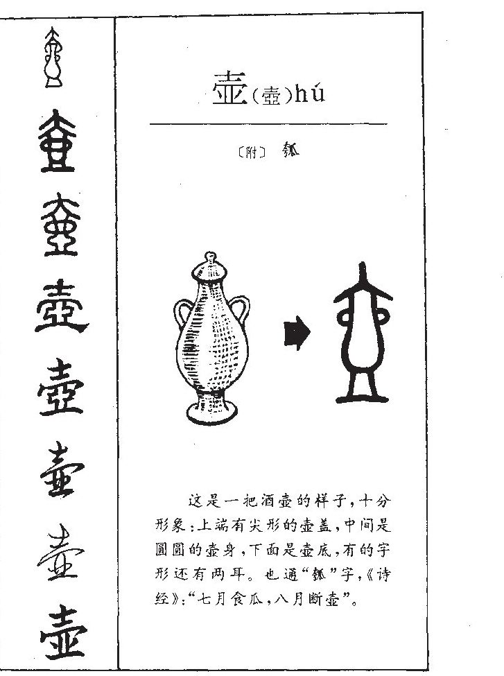 壶字字源字形