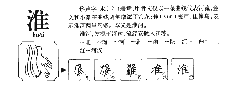 淮字字源字形