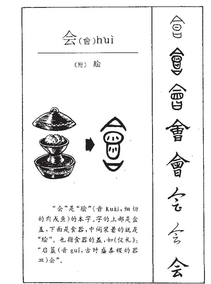 会字字源字形