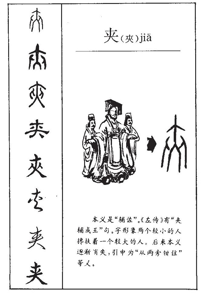 夹字字源字形