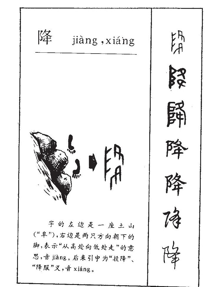 降字字源字形
