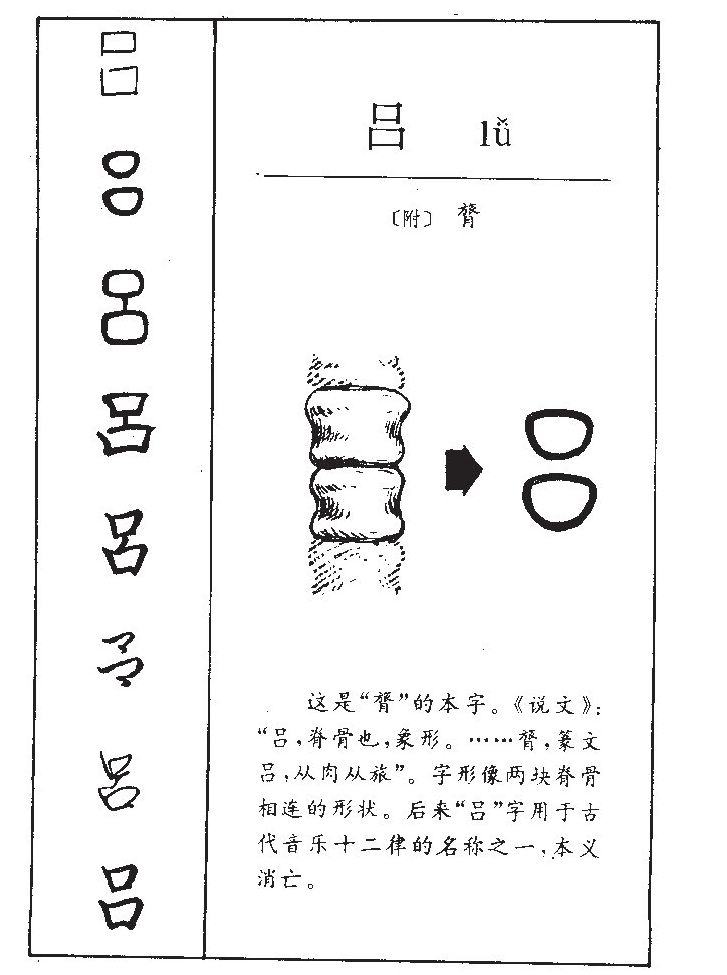 吕字字源字形