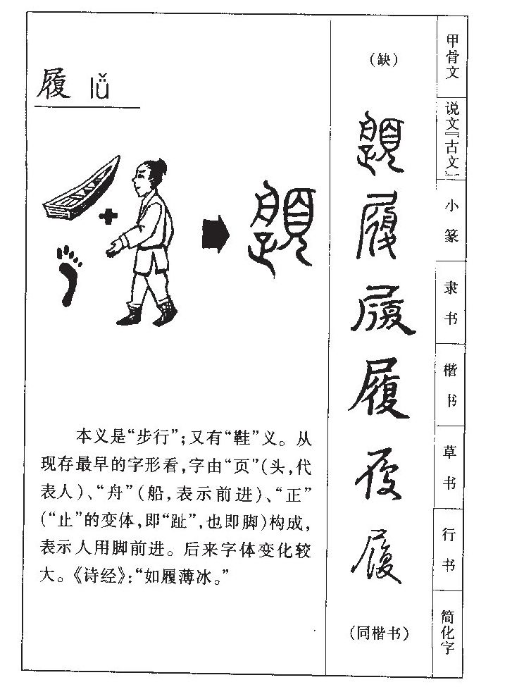 履字字源字形