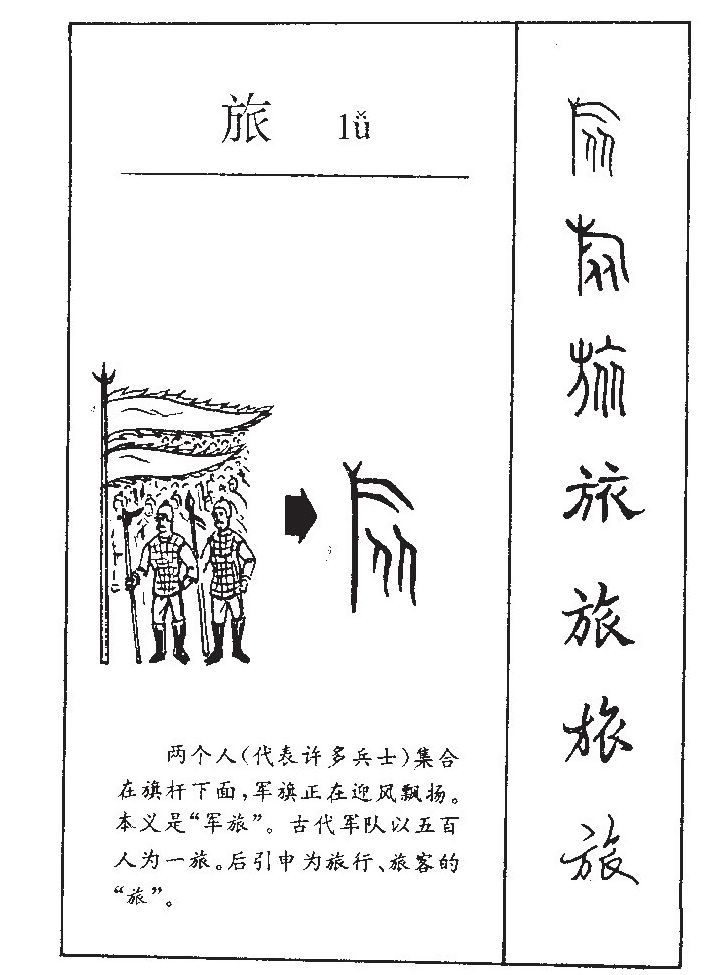 旅字字源字形