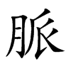 脈字字源字形