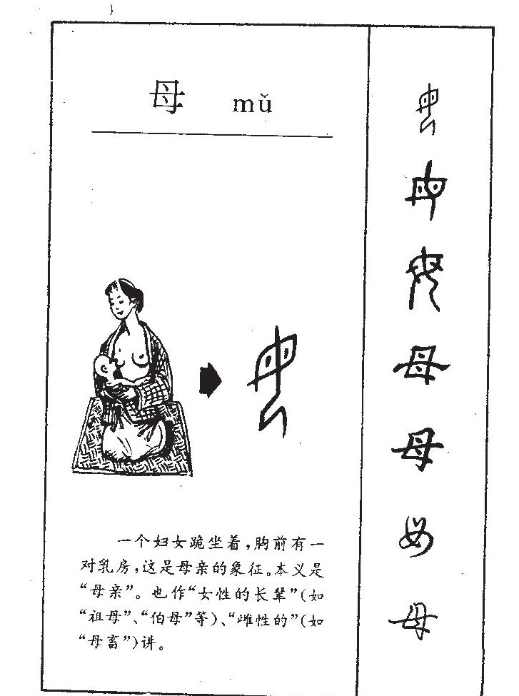 母字字源字形