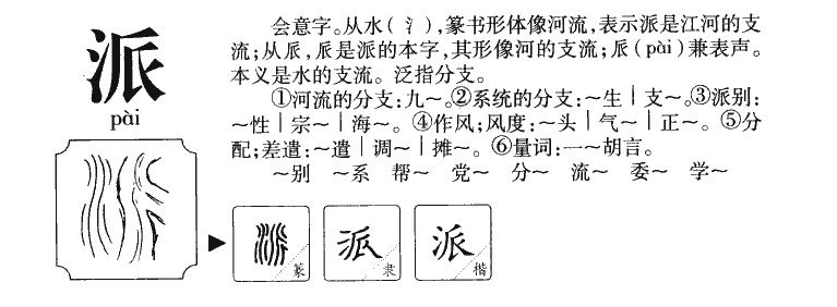 派字字源字形