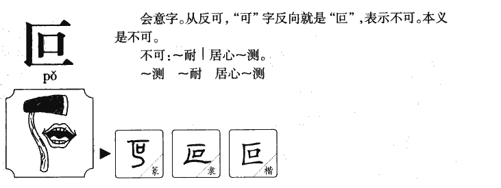 叵字字源字形