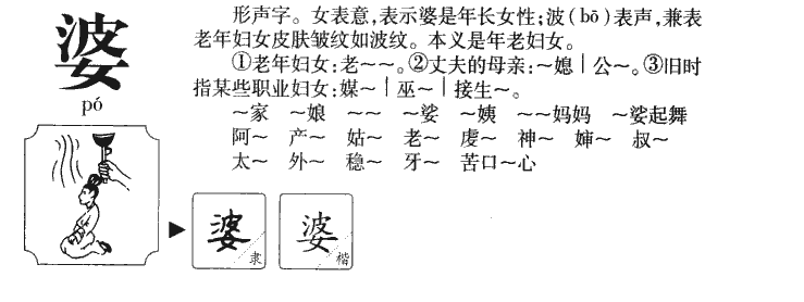 婆字字源字形