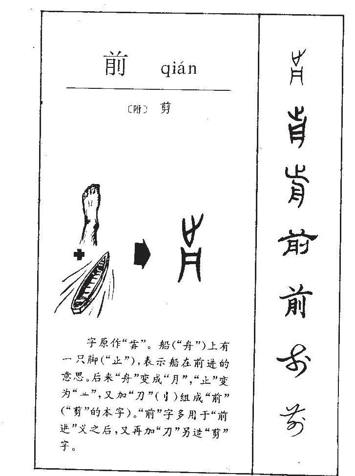 前字字源字形