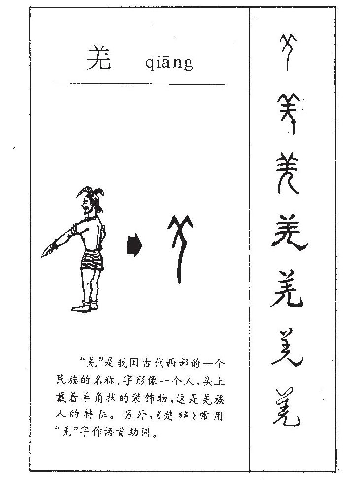 羌字字源字形