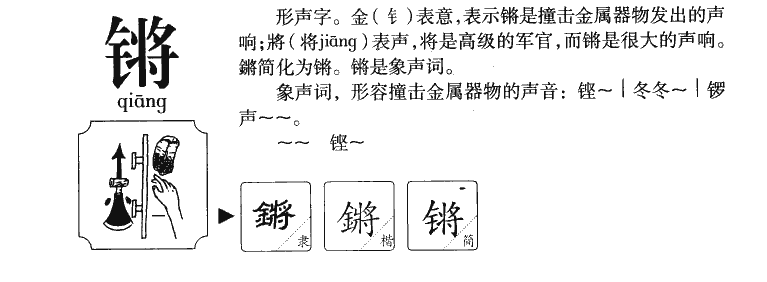 锵字字源字形