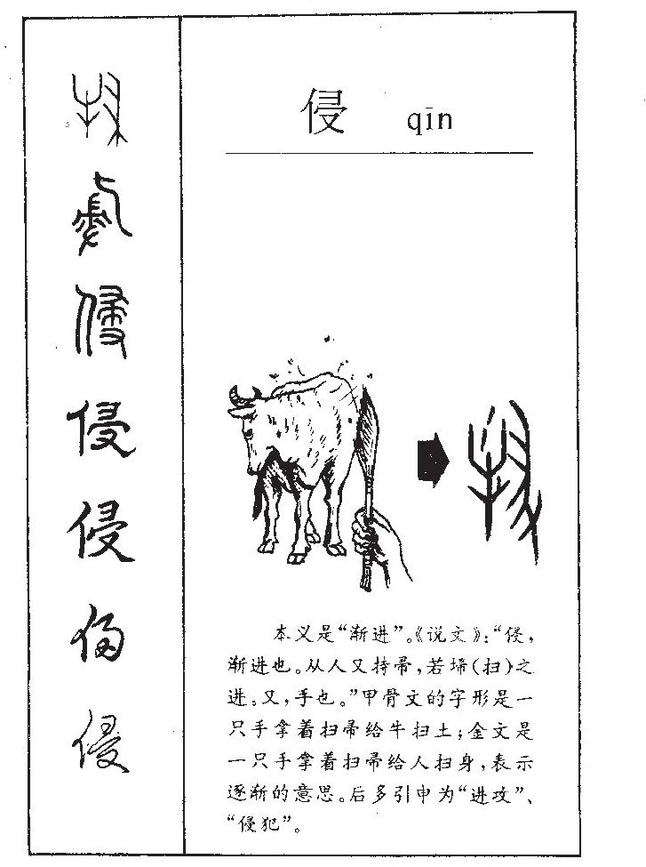侵字字源字形