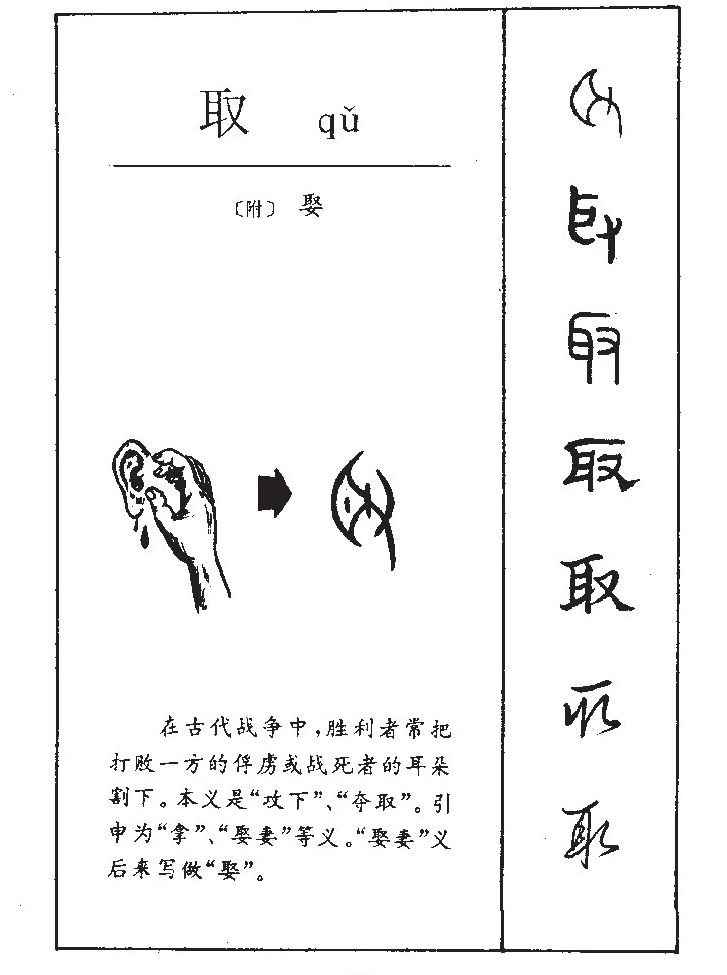 取字字源字形