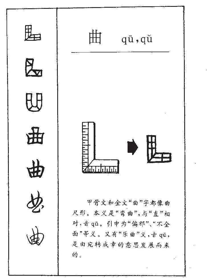 曲字字源字形