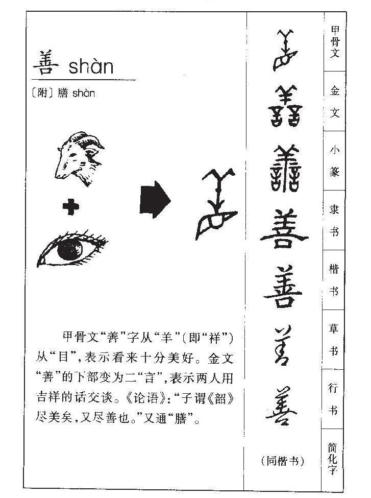 善字字源字形