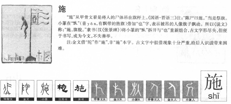 施字字源字形
