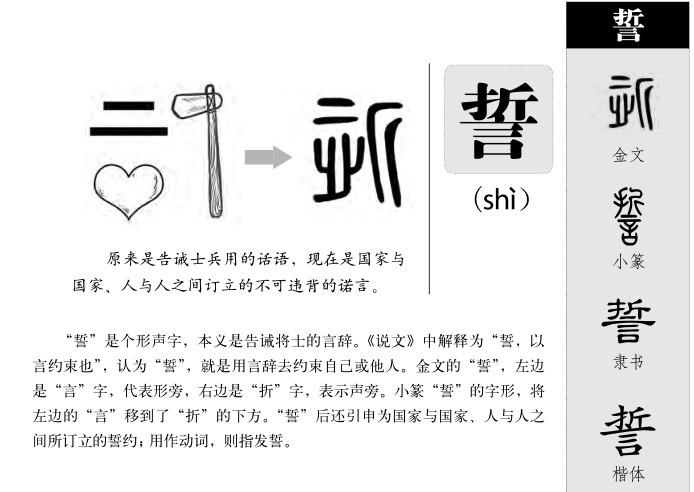 誓字字源字形