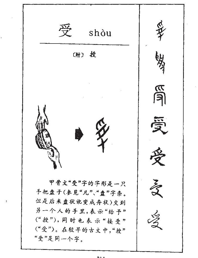 受字字源字形