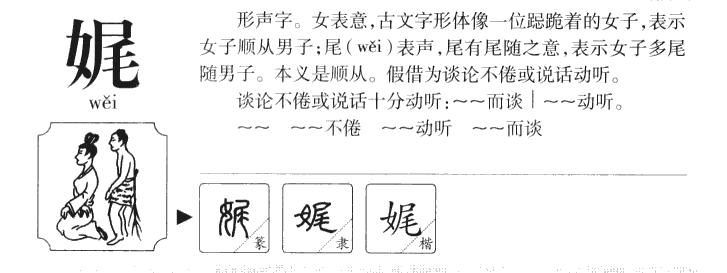 娓字字源字形
