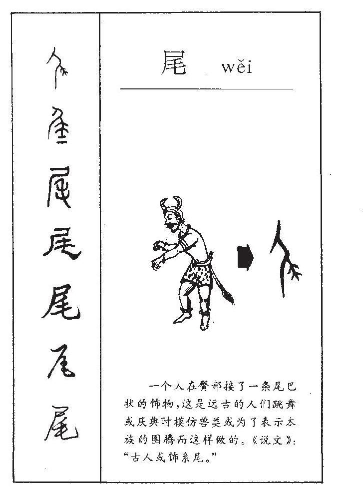 尾字字源字形