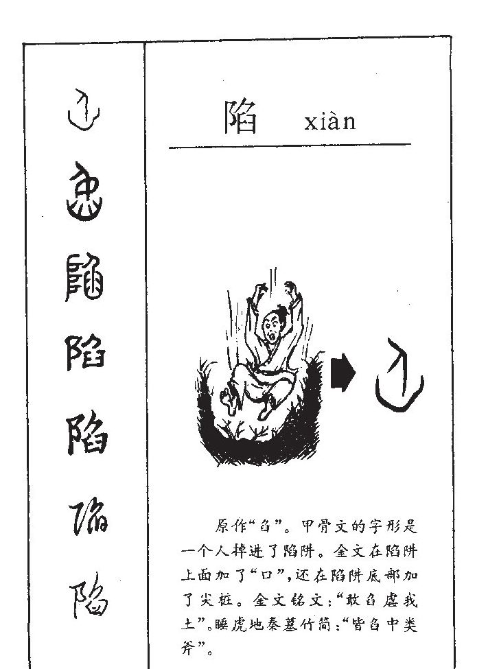 陷字字源字形