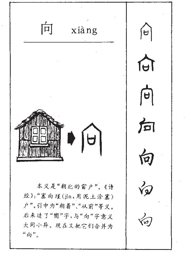 向字字源字形