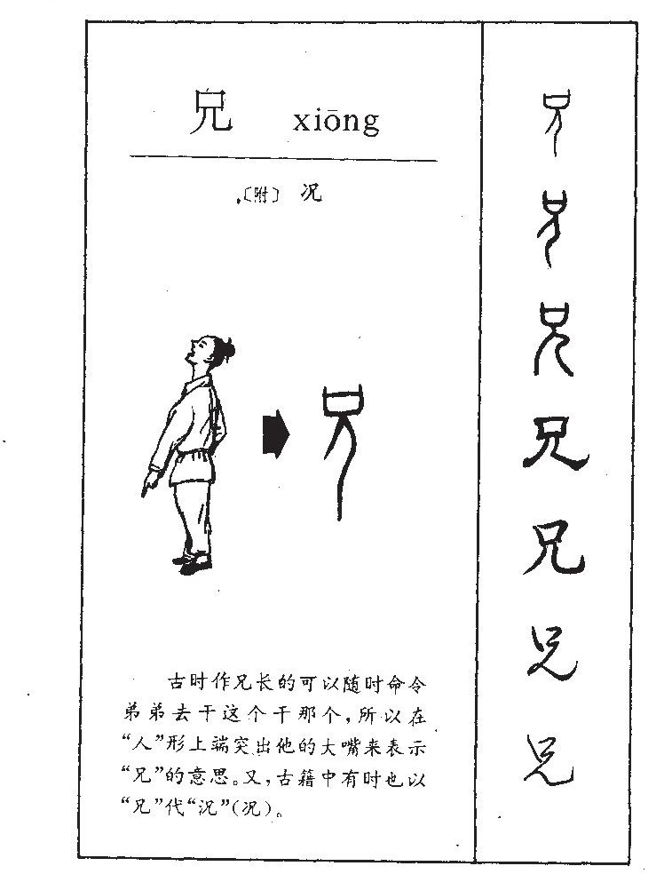 兄字字源字形