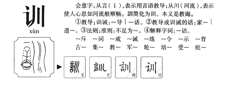 训字字源字形